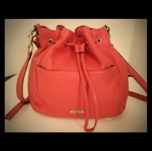 Coach Coral Color Leather purse